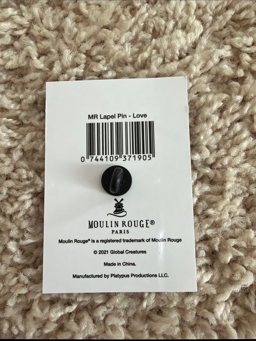Moulin Rouge the Musical Lapel Pin - Picture 2 of 2